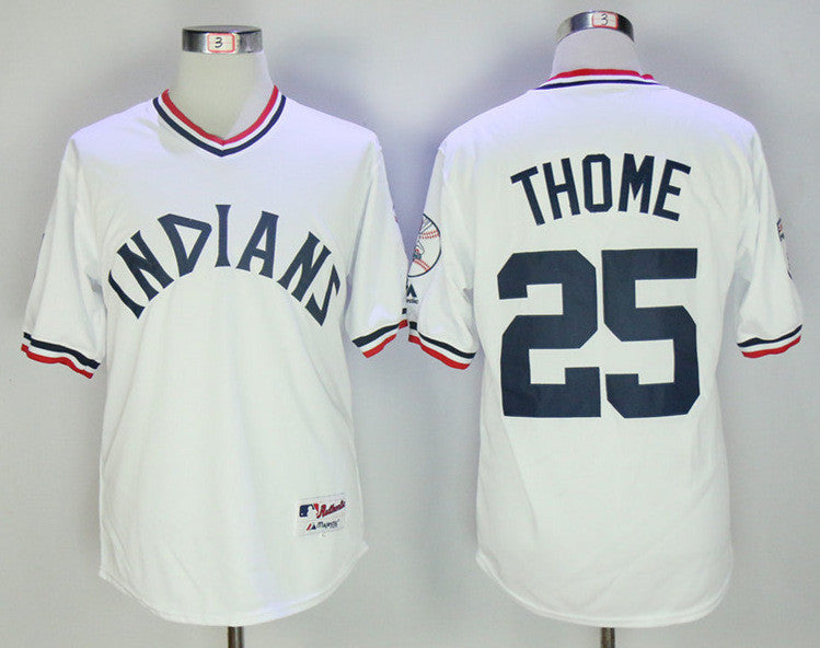 Jim Thome Cleveland Guardians white Throwback jersey