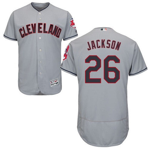 Austin Jackson Cleveland Guardians gray jersey