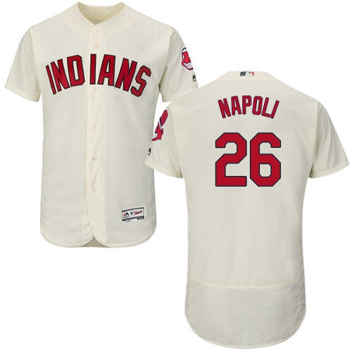 Mike Napoli Cleveland Guardians cream jersey