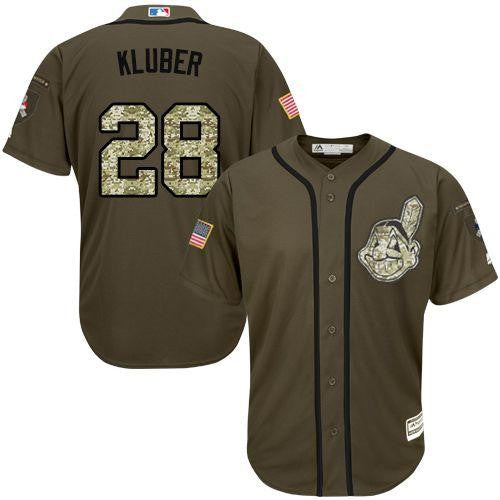 Corey Kluber Cleveland Guardians green Salute To Service jersey