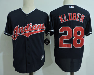 Corey Kluber Cleveland Guardians navy jersey