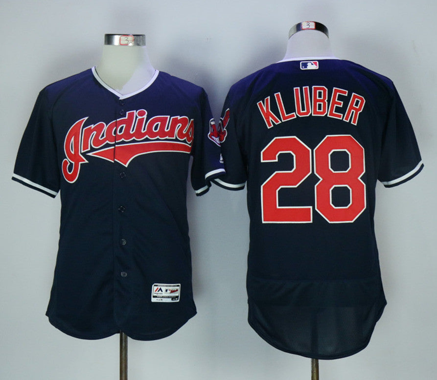 Corey Kluber Cleveland Guardians navy jersey
