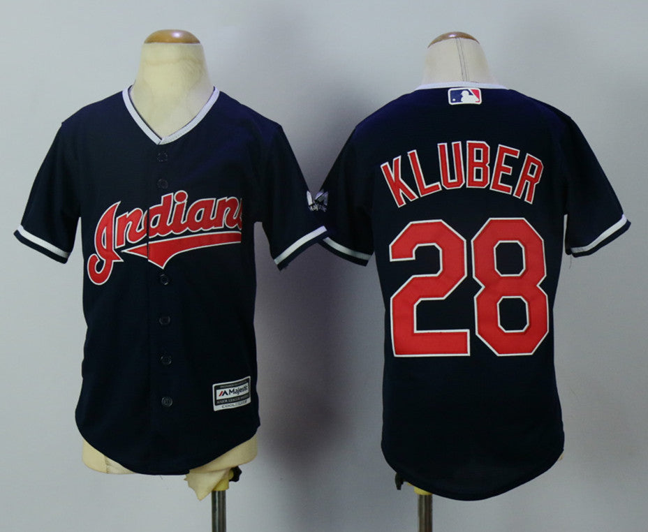 Corey Kluber Cleveland Guardians navy jersey