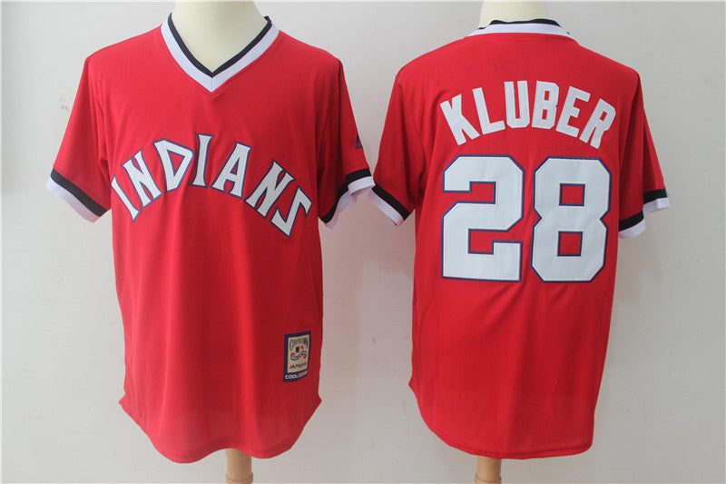Corey Kluber Cleveland Guardians red Cooperstown jersey