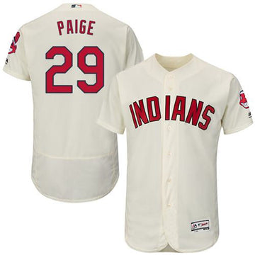 Satchel Paige Cleveland Guardians cream Authentic jersey