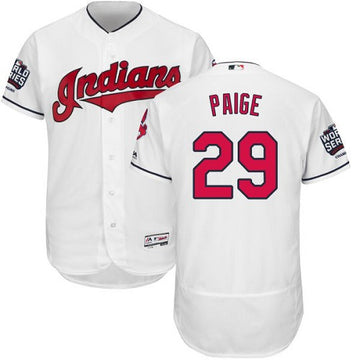 Satchel Paige Cleveland Guardians white jersey