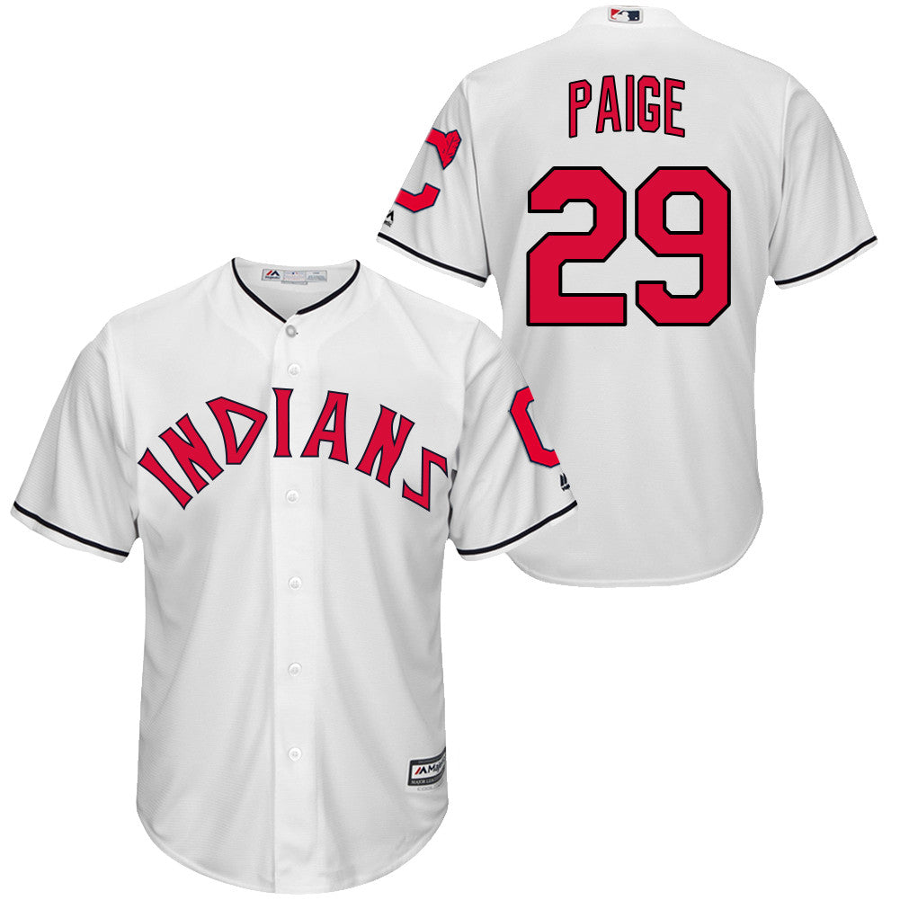 Satchel Paige Cleveland Guardians white jersey