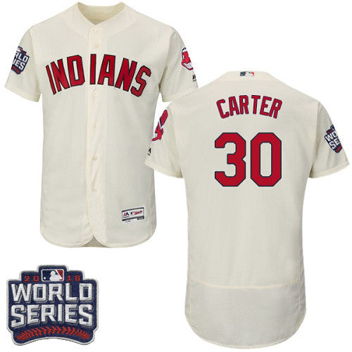 Joe Carter Cleveland Guardians cream jersey