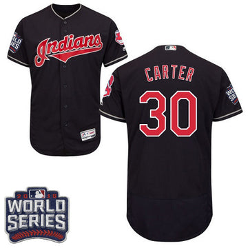 Joe Carter Cleveland Guardians navy jersey