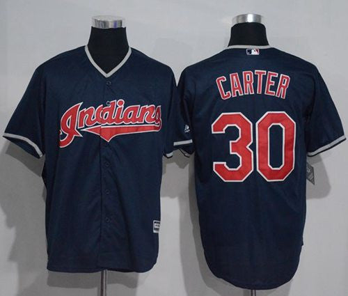 Joe Carter Cleveland Guardians navy jersey