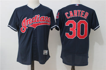 Joe Carter Cleveland Guardians navy jersey