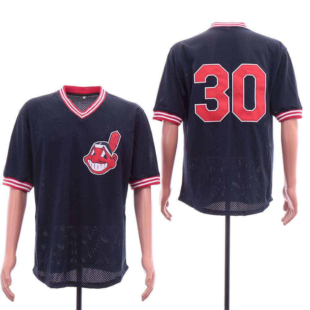 Joe Carter Cleveland Guardians navy jersey