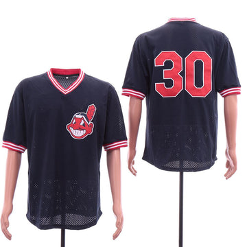 Joe Carter Cleveland Guardians navy jersey