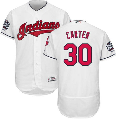 Joe Carter Cleveland Guardians white jersey