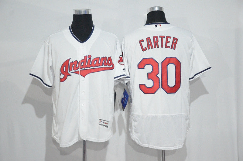 Joe Carter Cleveland Guardians white Throwback jersey