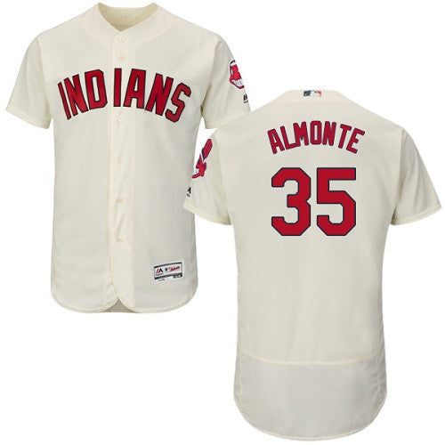 Abraham Almonte Cleveland Guardians cream jersey