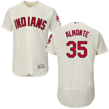 Abraham Almonte Cleveland Guardians cream jersey