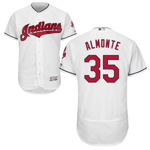 Abraham Almonte Cleveland Guardians white jersey