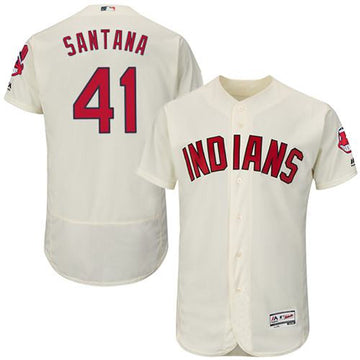 Carlos Santana Cleveland Guardians cream Authentic jersey