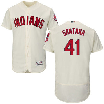 Carlos Santana Cleveland Guardians cream jersey