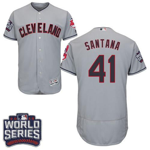 Carlos Santana Cleveland Guardians grey Authentic jersey