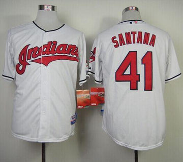 Carlos Santana Cleveland Guardians white jersey