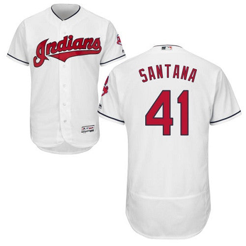 Carlos Santana Cleveland Guardians white jersey