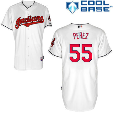 Perez Cleveland Guardians white jersey