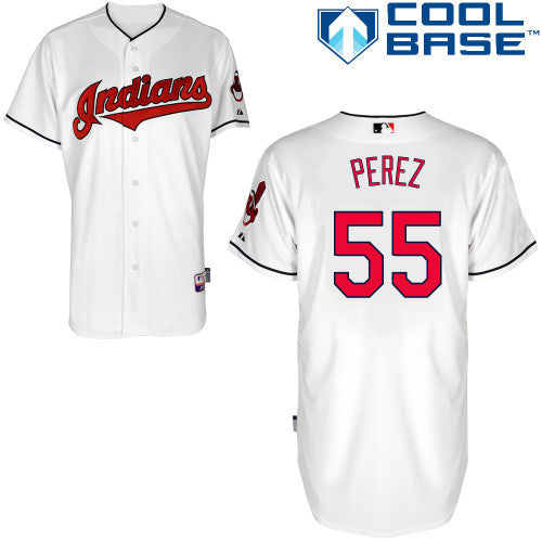 Perez Cleveland Guardians white jersey