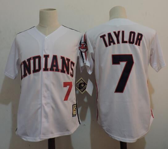 Jake Taylor Cleveland Guardians white Throwback jersey
