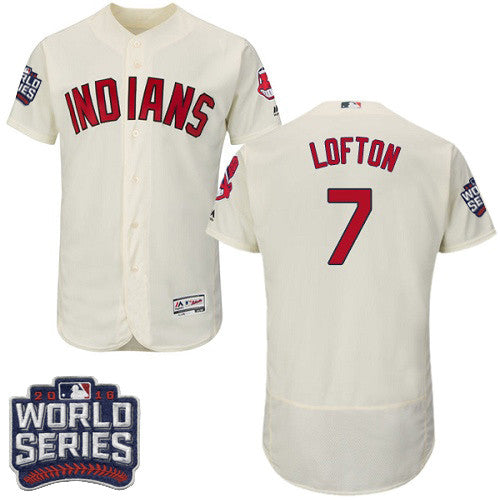 Kenny Lofton Cleveland Guardians cream jersey