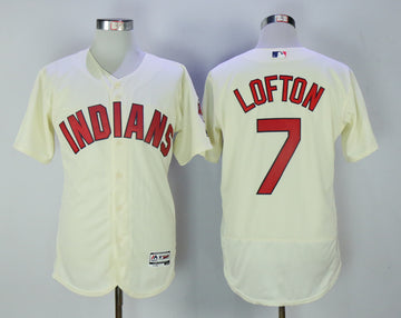 Kenny Lofton Cleveland Guardians cream jersey