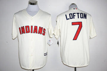 Kenny Lofton Cleveland Guardians cream jersey
