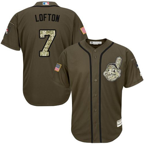 Kenny Lofton Cleveland Guardians green Salute To Service jersey