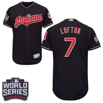Kenny Lofton Cleveland Guardians navy jersey