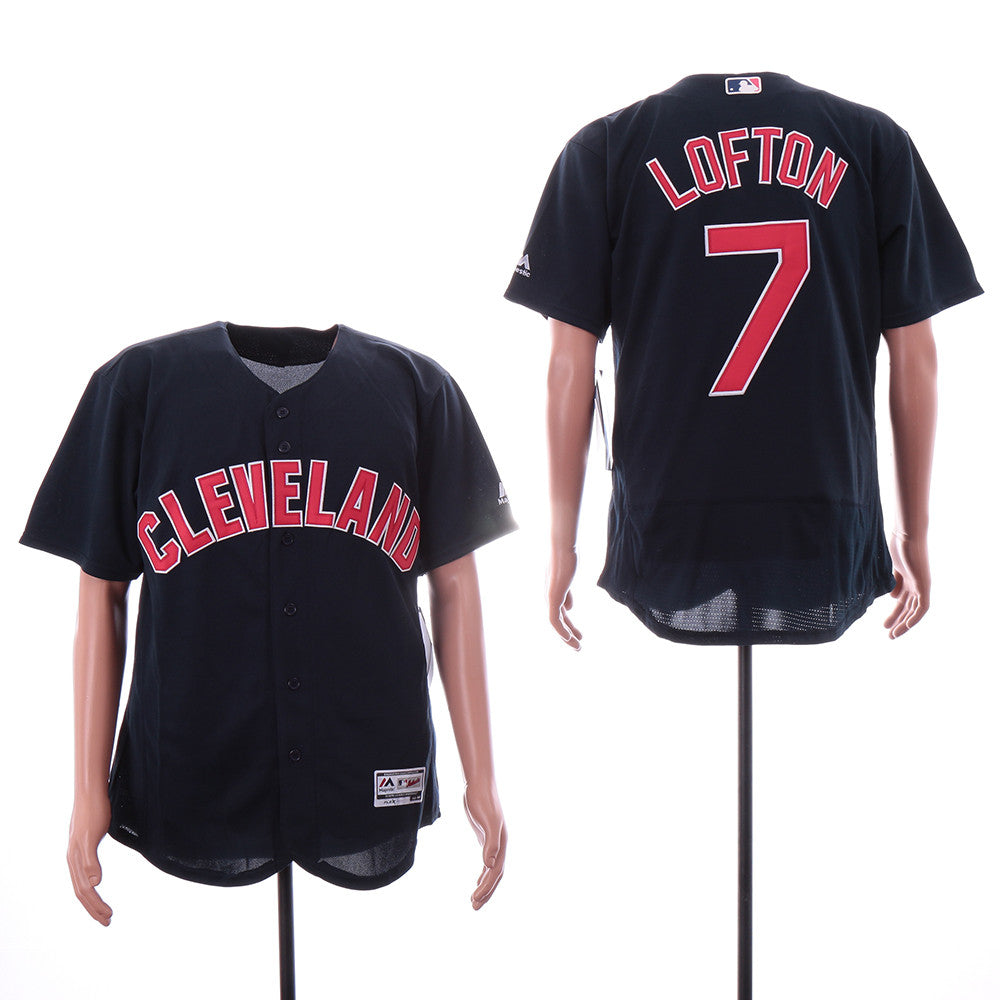 Kenny Lofton Cleveland Guardians navy Alternate jersey