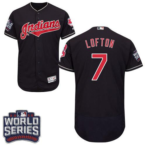Kenny Lofton Cleveland Guardians navy Authentic jersey