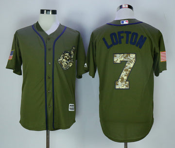 Kenny Lofton Cleveland Guardians olive jersey