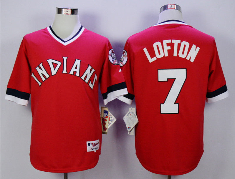 Kenny Lofton Cleveland Guardians red jersey