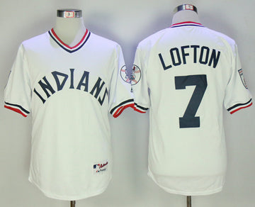 Kenny Lofton Cleveland Guardians white Throwback jersey