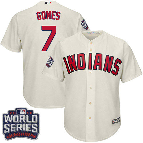 Yan Gomes Cleveland Guardians cream jersey