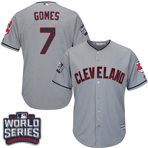 Yan Gomes Cleveland Guardians gray jersey
