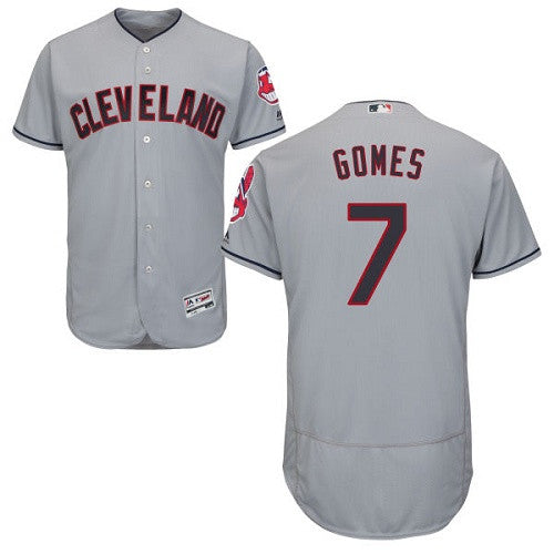 Yan Gomes Cleveland Guardians gray jersey
