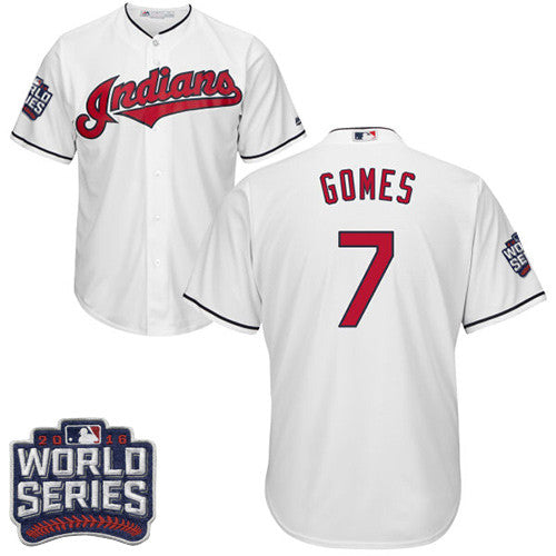 Yan Gomes Cleveland Guardians white jersey