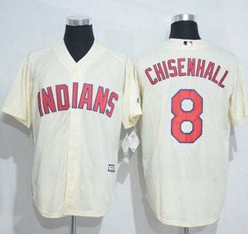 Lonnie Chisenhall Cleveland Guardians cream jersey
