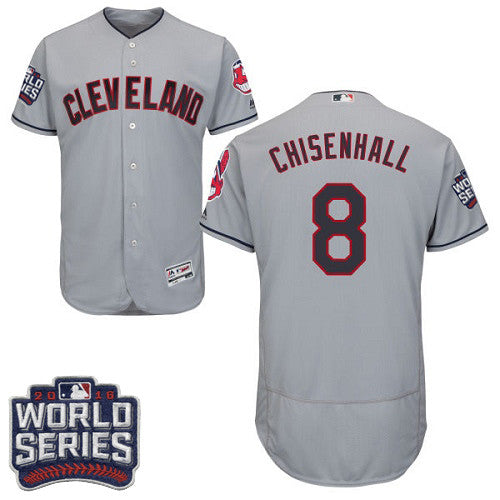 Lonnie Chisenhall Cleveland Guardians gray jersey