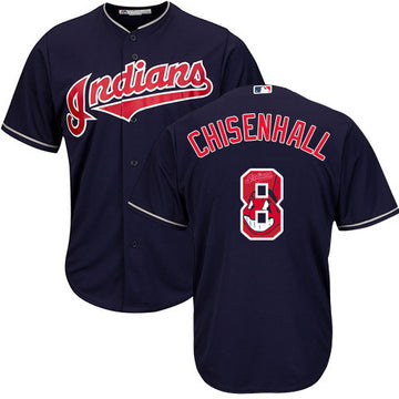 Lonnie Chisenhall Cleveland Guardians navy jersey