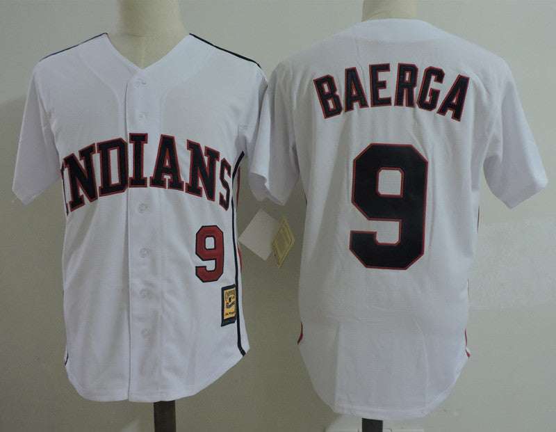 Carlos Baerga Cleveland Guardians white Throwback jersey