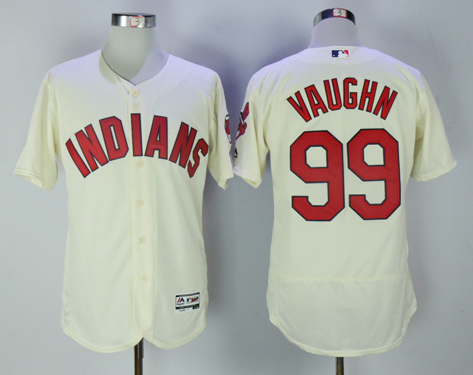 Ricky Vaughn Cleveland Guardians cream jersey