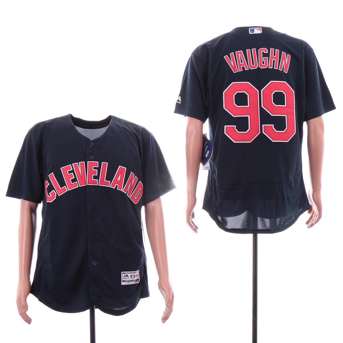 Ricky Vaughn Cleveland Guardians navy jersey